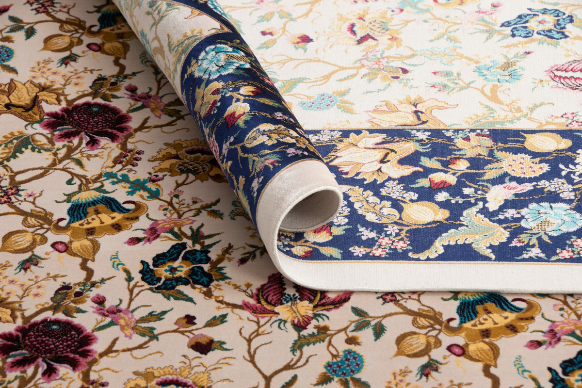 Rechteck Teppich Ghom Design in Beige von Hadorn™ - Lifestyle Image