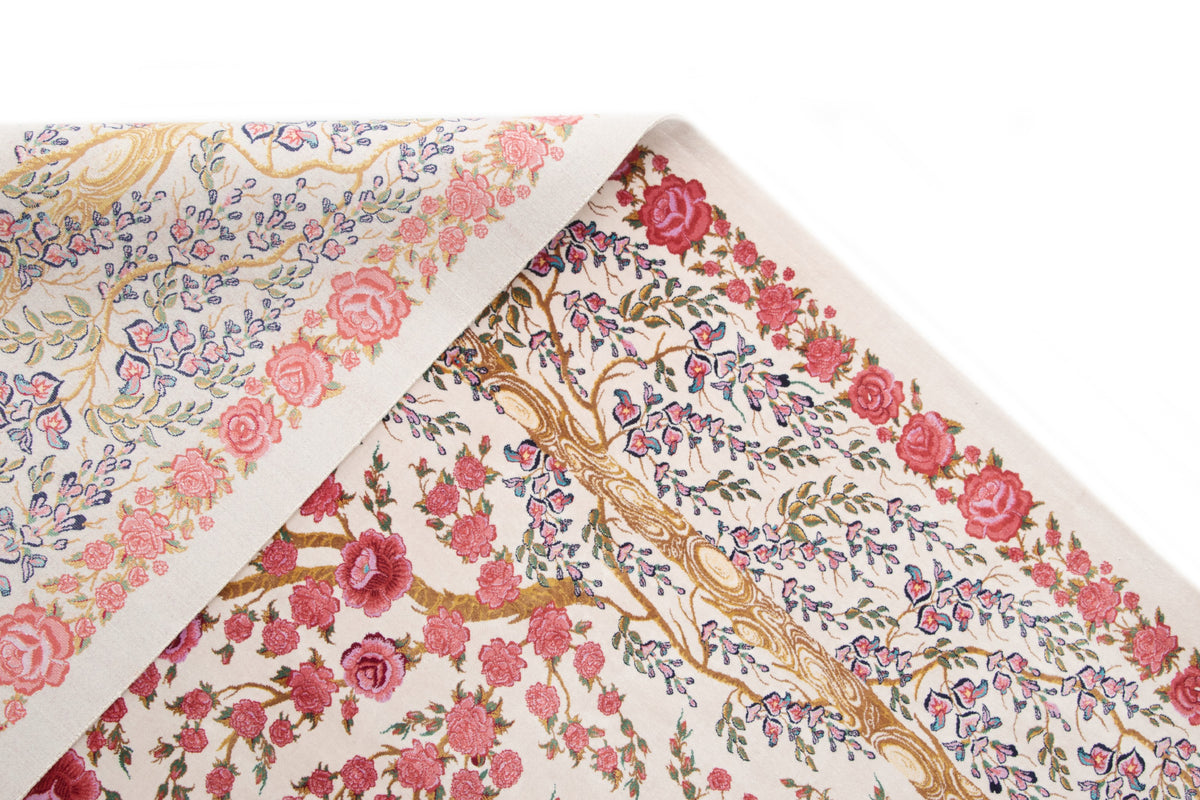 Rechteck Teppich Ghom Design in Rosa von Hadorn™ - Lifestyle Image