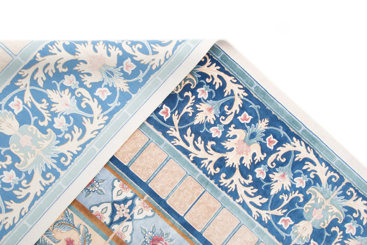 Rechteck Teppich Ghom Design in Blau von Hadorn™ - Lifestyle Image