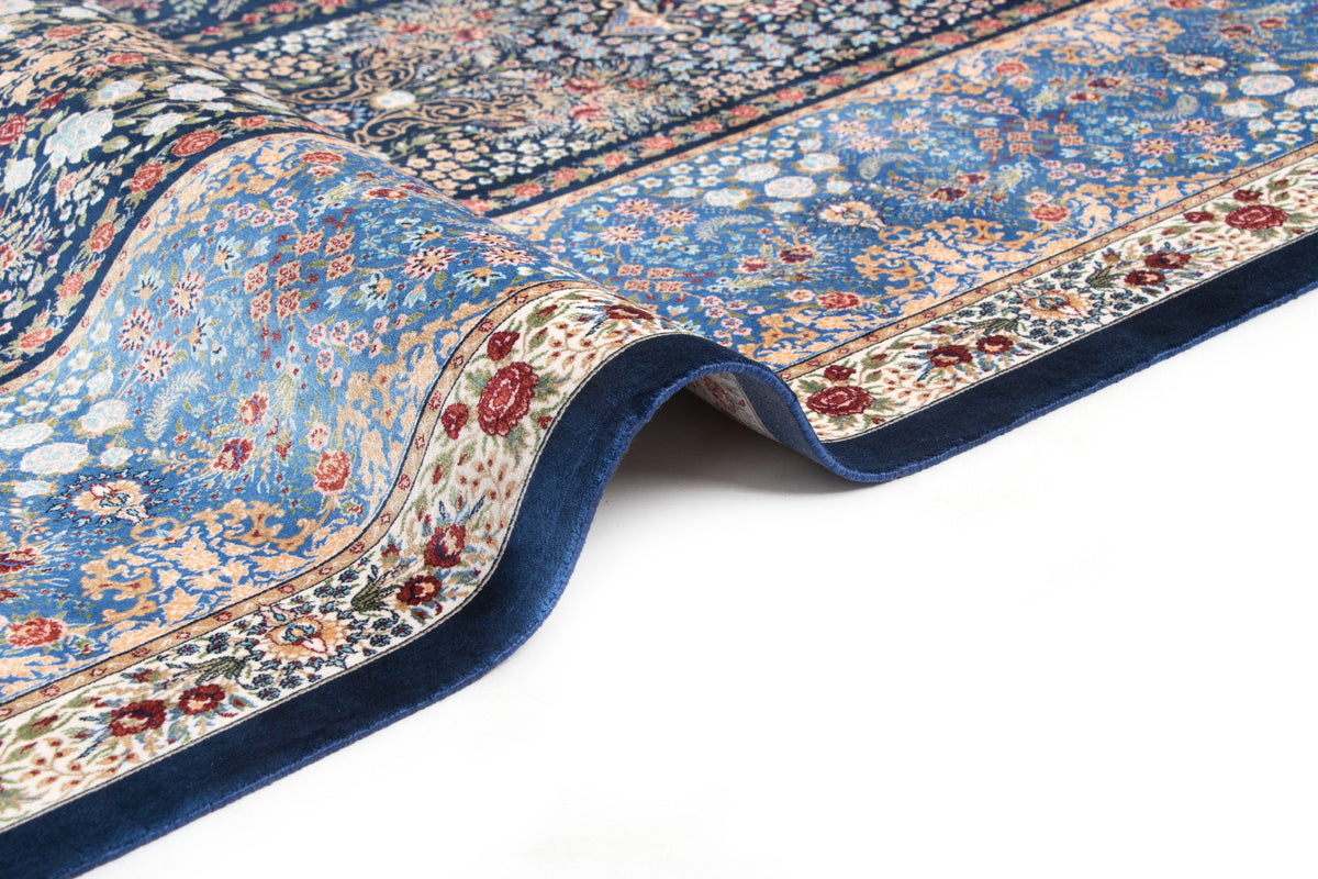 Rechteck Teppich Ghom Design in Dunkelblau von Hadorn™ - Lifestyle Image
