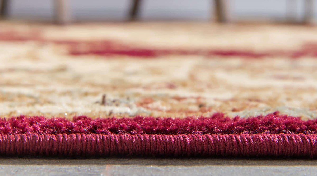 Rund Teppich Classic Aubusson in Rot von Hadorn™ - Lifestyle Image