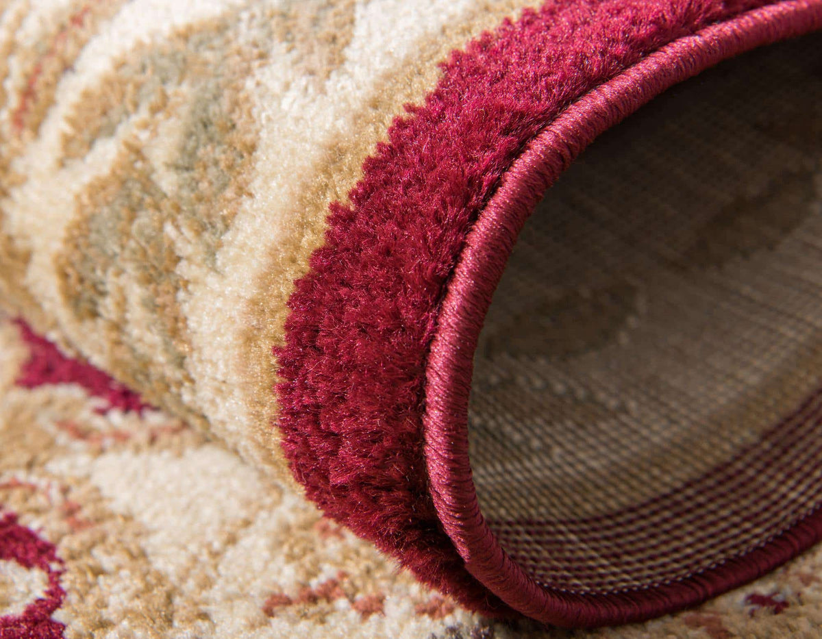 Rund Teppich Classic Aubusson in Rot von Hadorn™ - Lifestyle Image